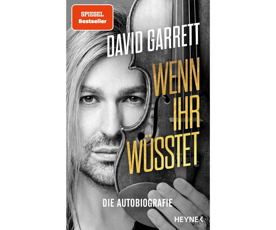 Buchcover von der Biografie "Wenn ihr wüsstet" von und über David Garrett.
